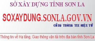 Cổng thông tin điện tử Sở Xây dựng tỉnh Sơn La